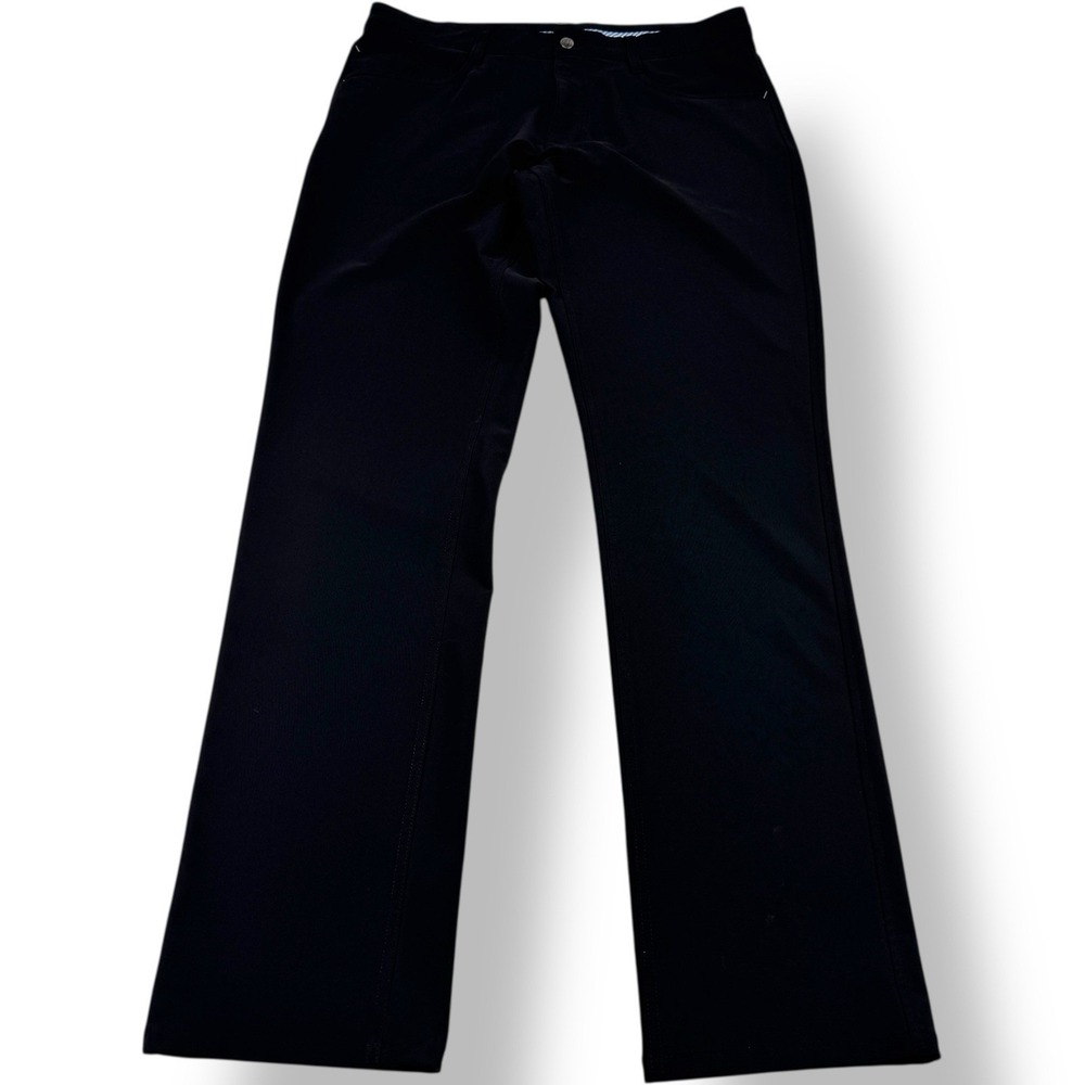 FootJoy FJ Black 5-Pocket Golf Pants Polyester Spandex Men's Size 34x34‎